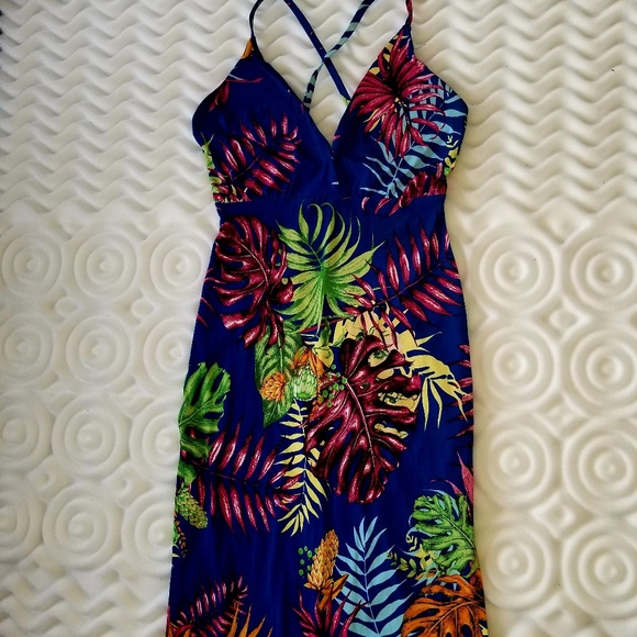 Multicolored sexy summertime dress - Picture 1 of 7